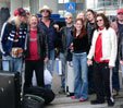The gang on Schiphol Airport